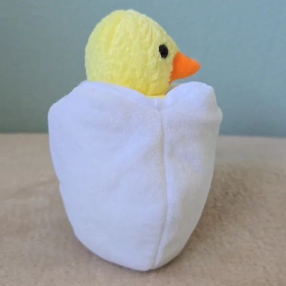 Eggbert🐣Spring Chick in Egg Ty Beanie Baby🐣Gift Basket Kid Toy Collectible NWT - Picture 9 of 10